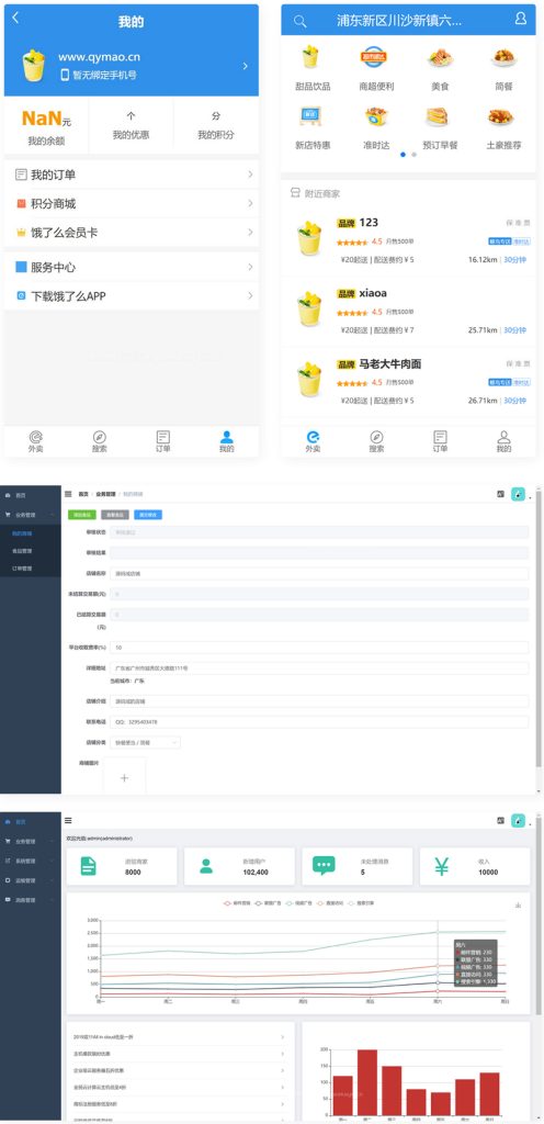 仿饿了吗外卖平台系统 带手机端后台管理插图 nWfzFlsgCQ28G0Antxz4pf9bq69